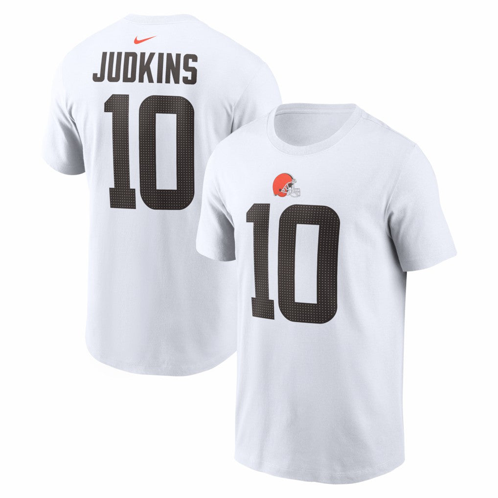 Quinshon Judkins Cleveland Browns Name & Number T-Shirt White
