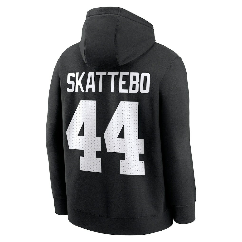Cam Skattebo New York Giants Player Name & Number Fleece Hoodie Black