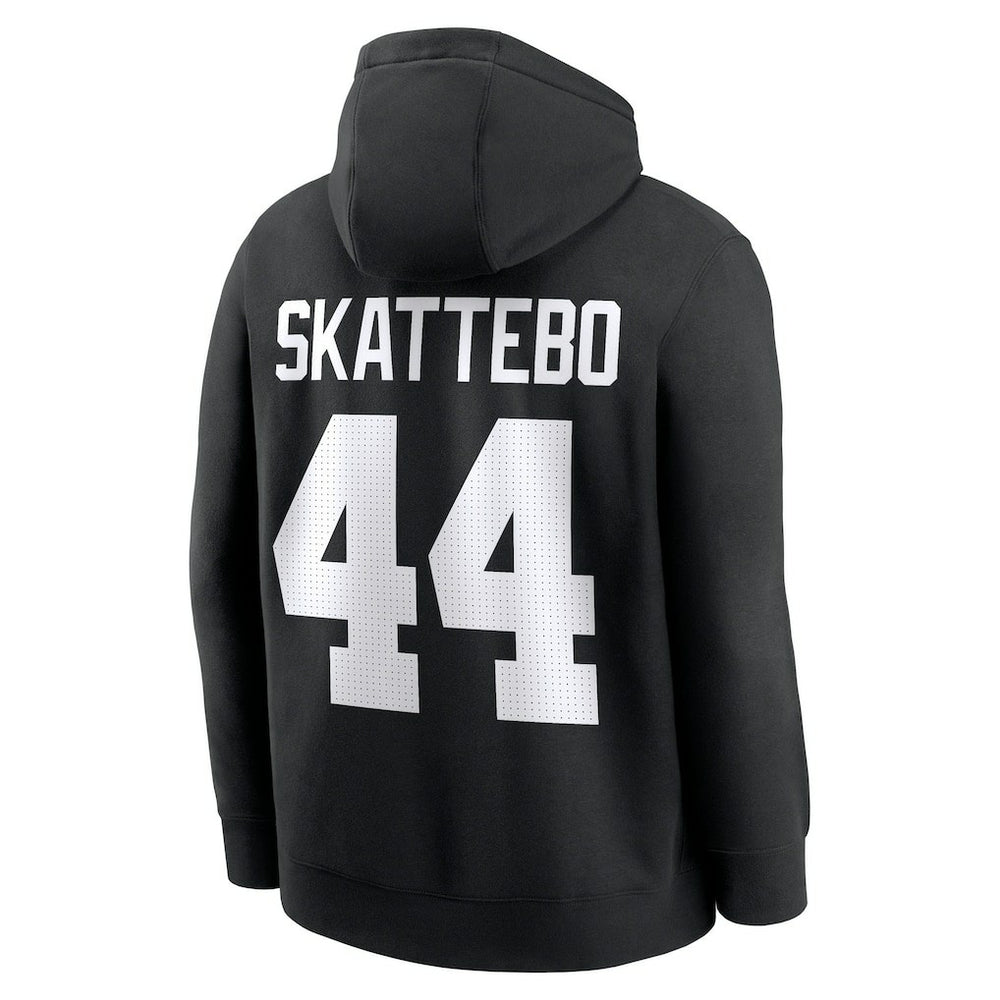 Cam Skattebo New York Giants Player Name & Number Fleece Hoodie Black