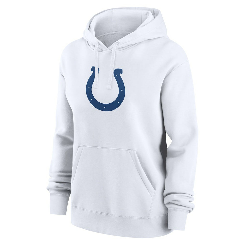 Daniel Jones Indianapolis Colts Women's Player Name & Number Fleece Hoodie White