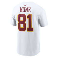 Art Monk Washington Commanders Retired Player Name & Number T-Shirt White
