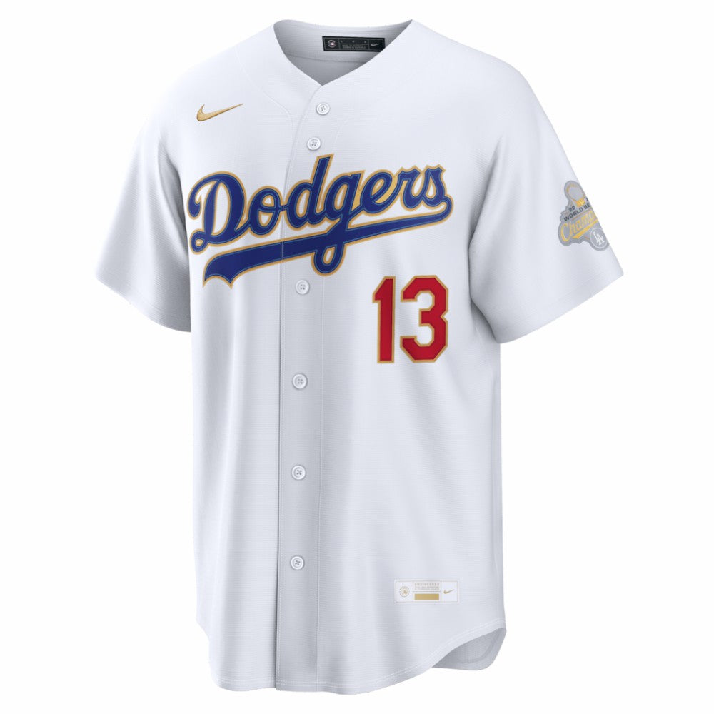 Max Muncy Los Angeles Dodgers Nike 2026 Gold Collection Stadium Jersey - White Jerseys