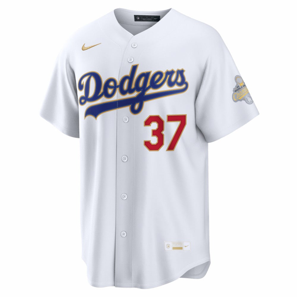 Teoscar Hernández Los Angeles Dodgers Nike 2026 Gold Collection Stadium Jersey - White Jerseys