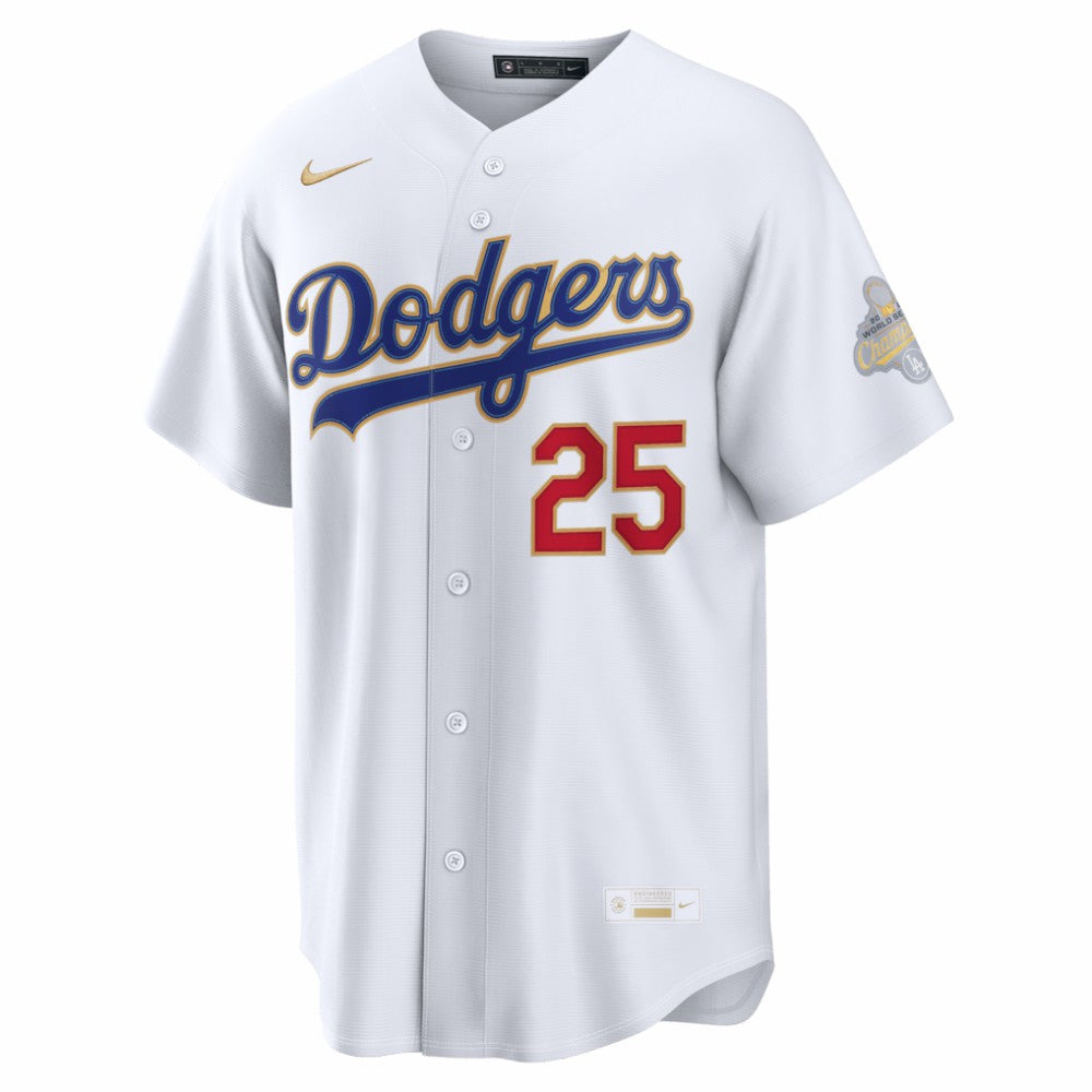 Tommy Edman Los Angeles Dodgers Nike 2026 Gold Collection Stadium Jersey - White Jerseys