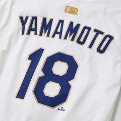 Yoshinobu Yamamoto Los Angeles Dodgers Nike 2026 Gold Collection Name & Number T-Shirt - White T-shirts