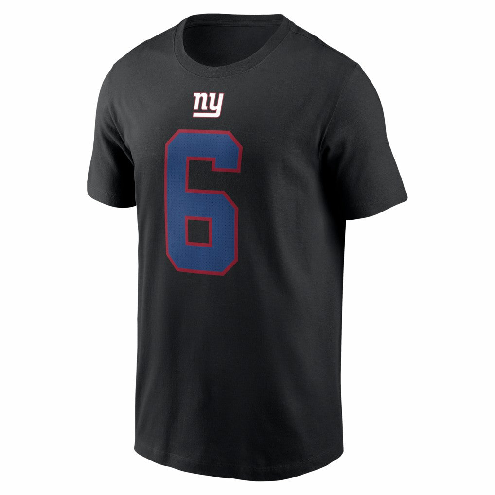 Jaxson Dart New York Giants Name & Number T-Shirt Black