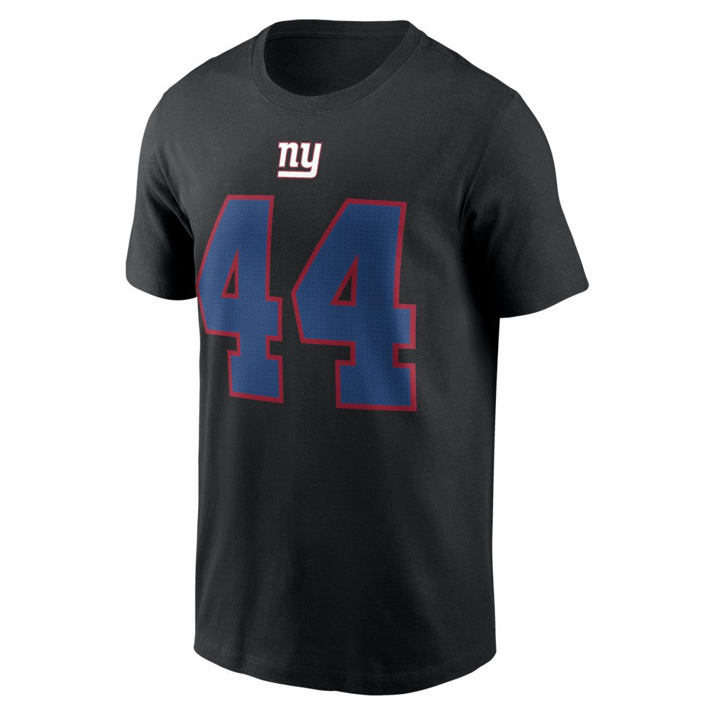 Cam Skattebo New York Giants Name & Number T-Shirt Black