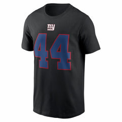 Cam Skattebo New York Giants Name & Number T-Shirt Black