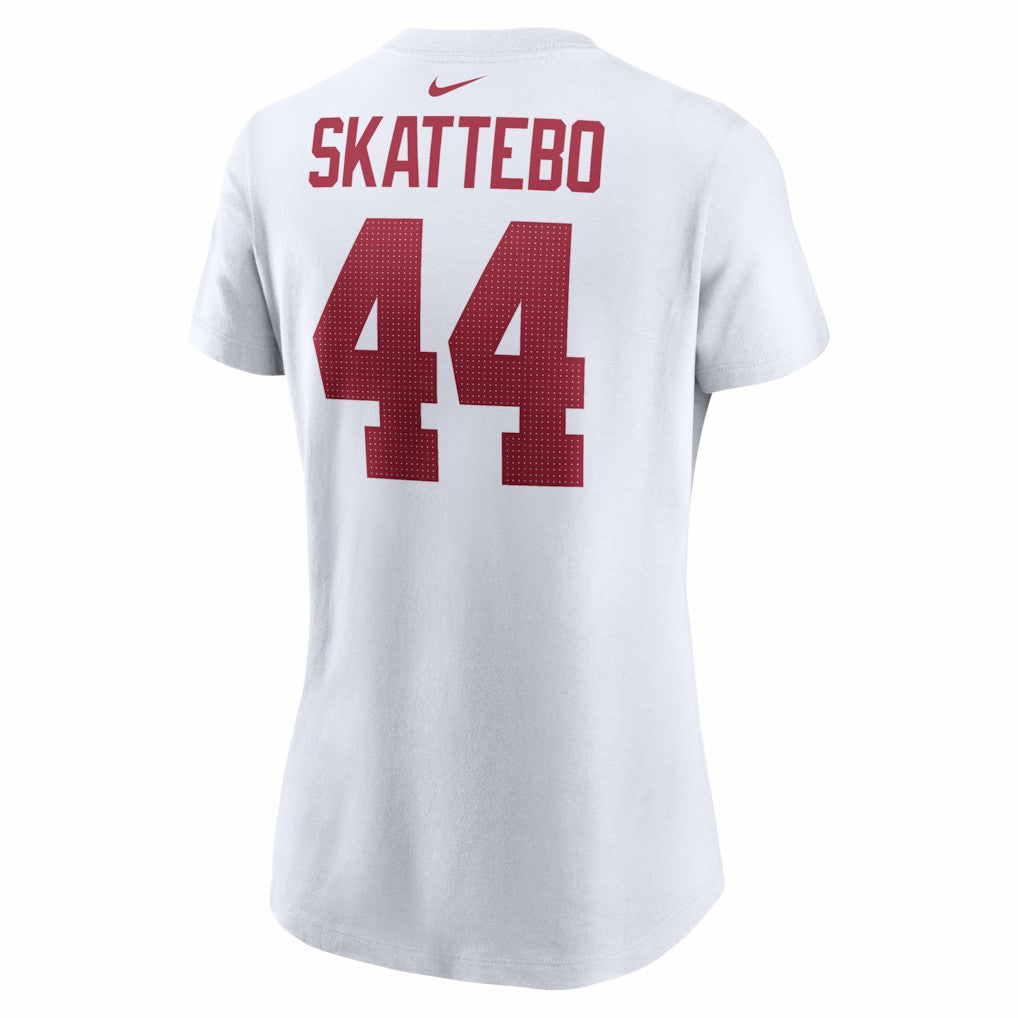 Cam Skattebo New York Giants Women's Name & Number T-Shirt White