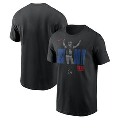 Jaxson Dart New York Giants Just Do It T-Shirt Black
