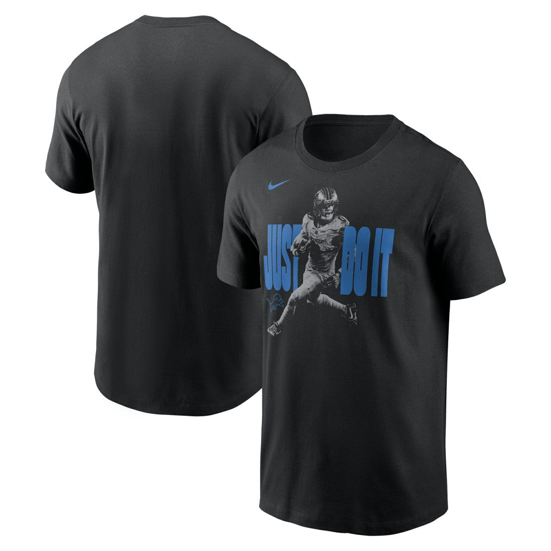 Jahmyr Gibbs Detroit Lions Just Do It T-Shirt Black