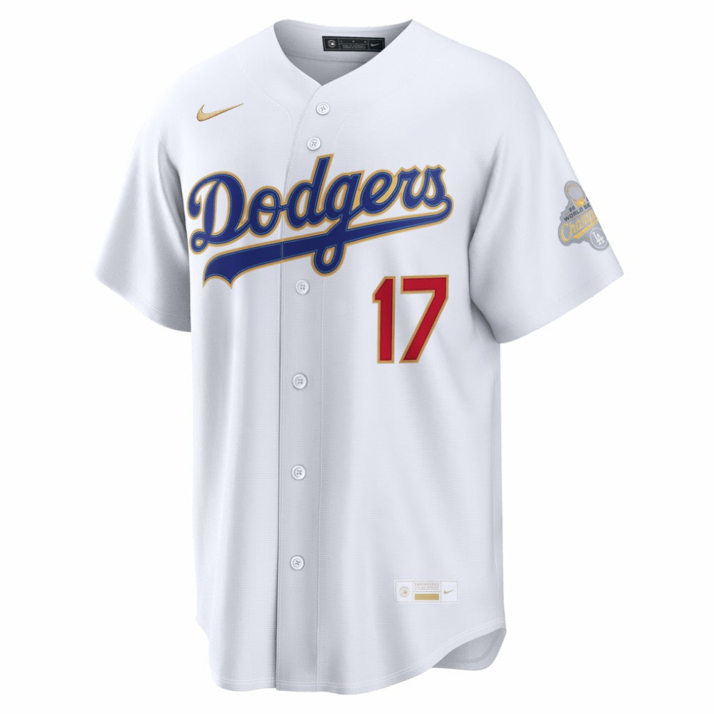 Shohei Ohtani Los Angeles Dodgers Nike 2026 Gold Collection Kanji Stadium Jersey - White Jerseys
