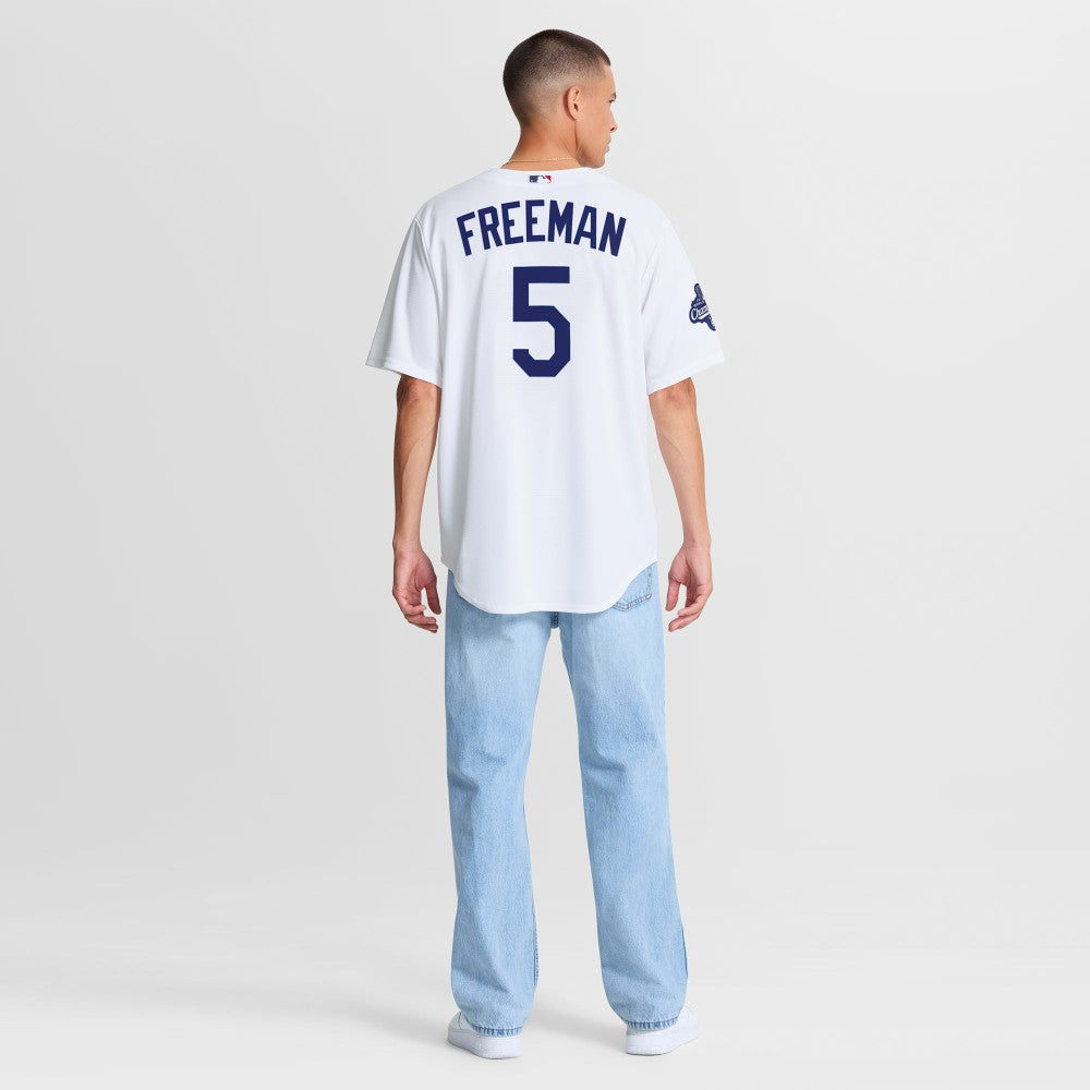 Freddie Freeman Los Angeles Dodgers Nike Home 2025 World Series Champions Replica Jersey - White Jerseys