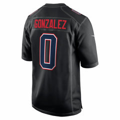 NFL Christian Gonzalez New England Patriots Super Bowl LX Patch Carbon Fashion Game Jersey - Black