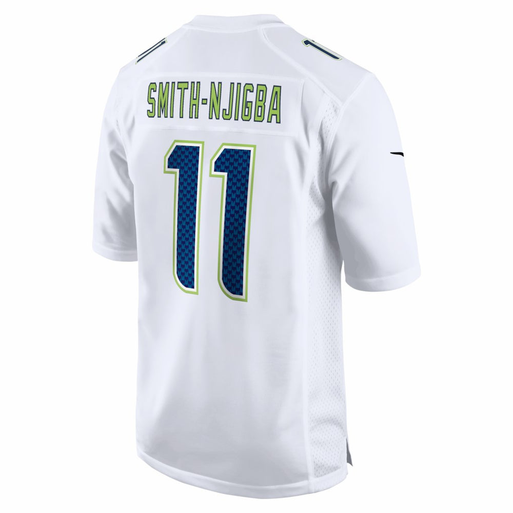 Jaxon Smith-Njigba Seattle Seahawks Super Bowl LX Patch Tundra Fashion Game Jersey White