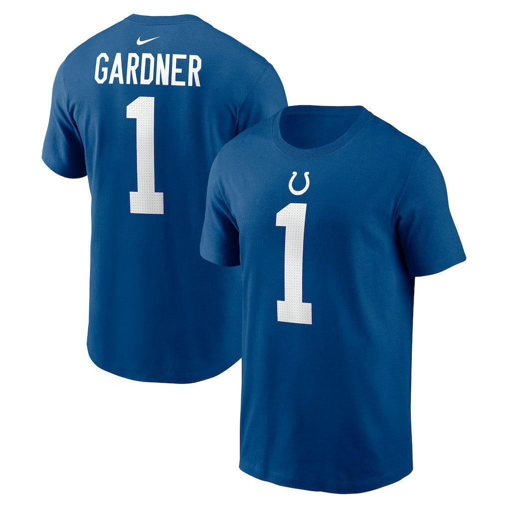 Ahmad Sauce Gardner Indianapolis Colts Player Name & Number T-Shirt Royal
