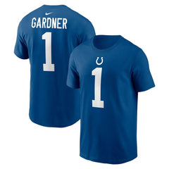 Ahmad Sauce Gardner Indianapolis Colts Player Name & Number T-Shirt Royal