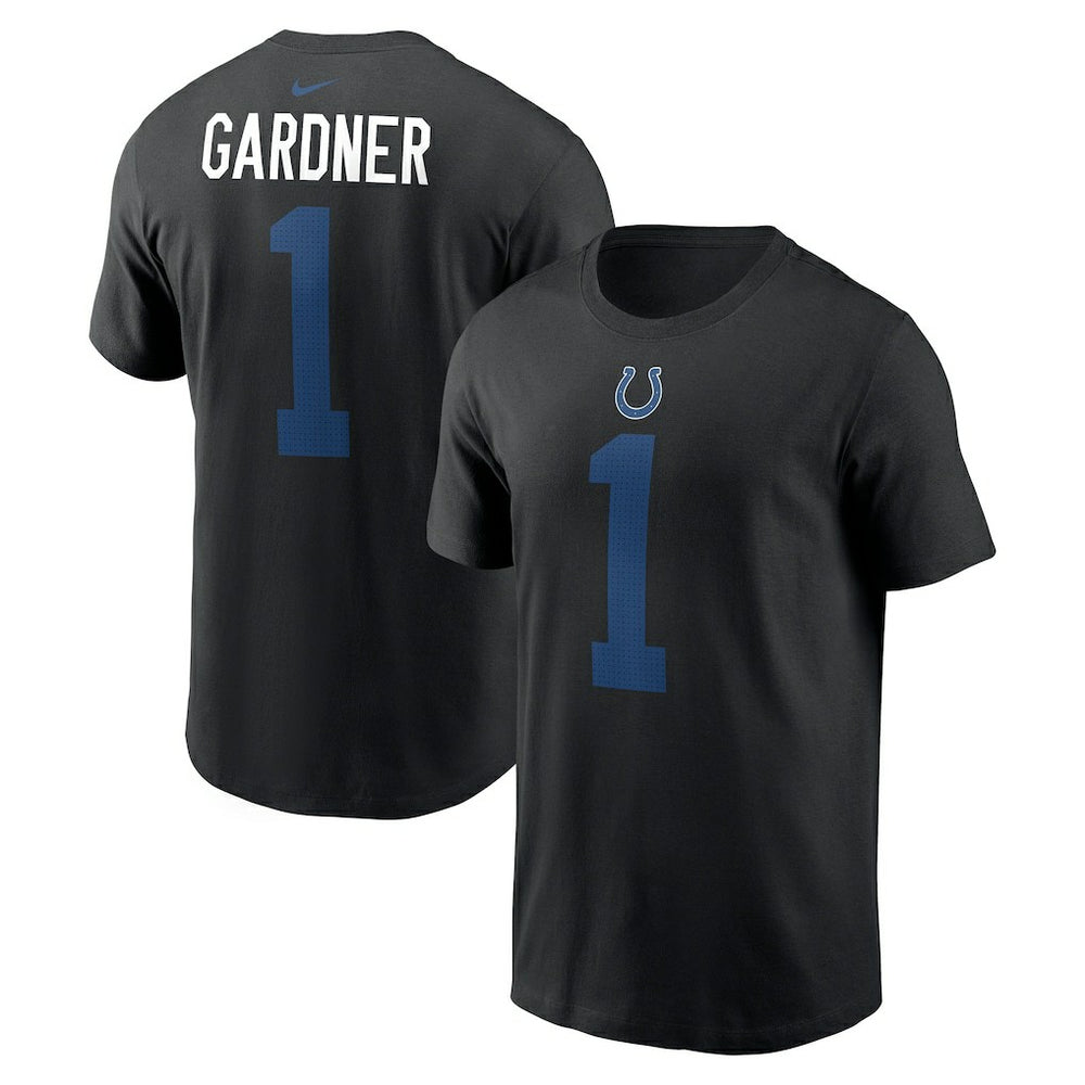 Ahmad Sauce Gardner Indianapolis Colts Player Name & Number T-Shirt Black