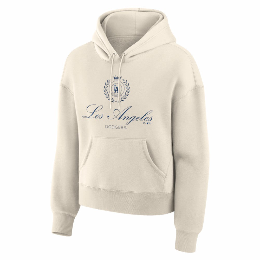 Los Angeles Dodgers Fanatics Women's Legacy Fleece Hoodie - Cream Hoodies