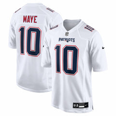 NFL Drake Maye New England Patriots Game Jersey - Tundra White