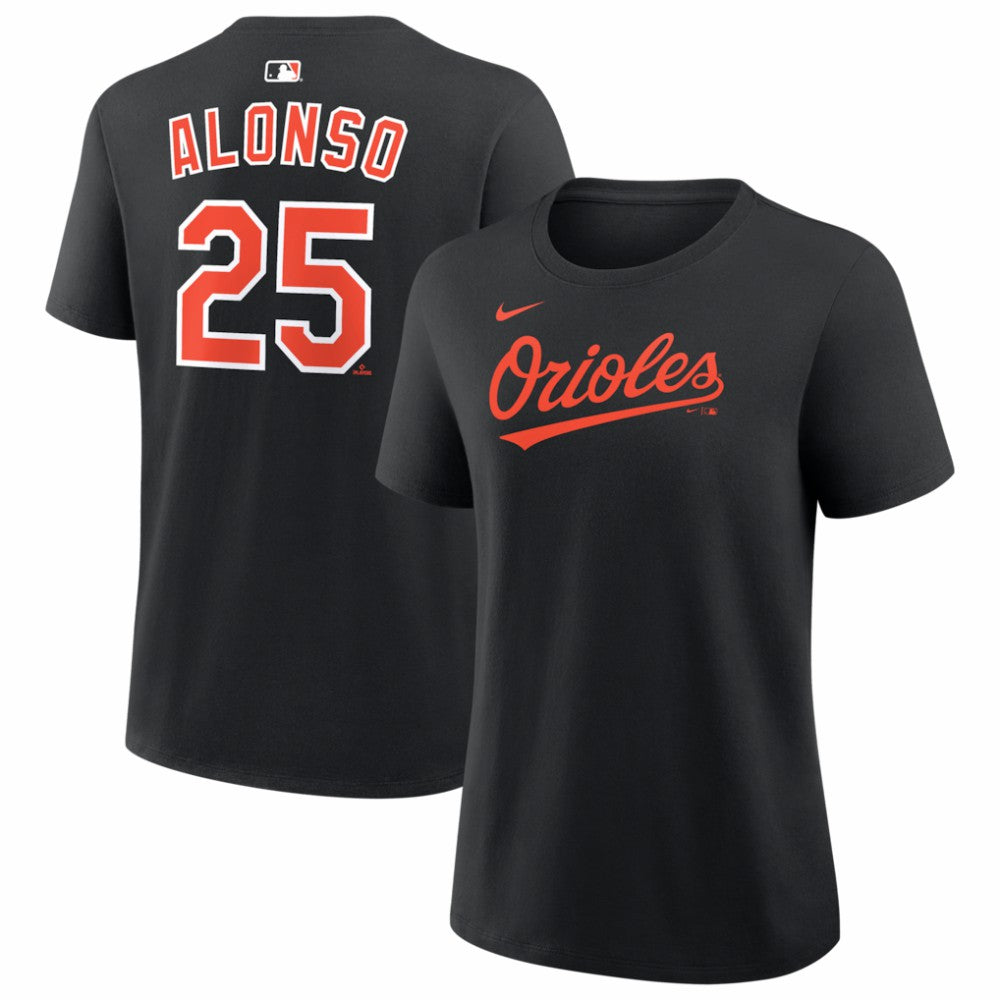 Pete Alonso Baltimore Orioles Nike Women's Name & Number T-Shirt - Black T-shirts