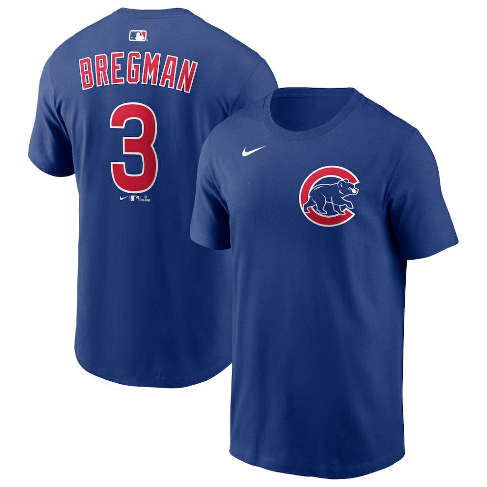 Alex Bregman Chicago Cubs Nike Home Name & Number T-Shirt - Royal T-shirts