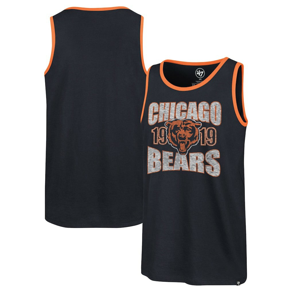 Chicago Bears '47 Upload Franklin Tank Top Navy