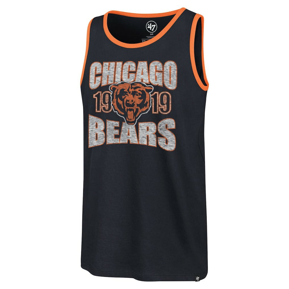 Chicago Bears '47 Upload Franklin Tank Top Navy