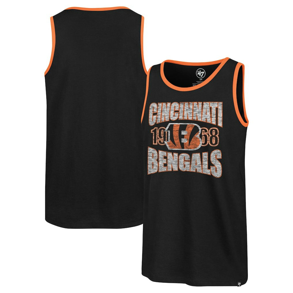 Cincinnati Bengals '47 Upload Franklin Tank Top Black