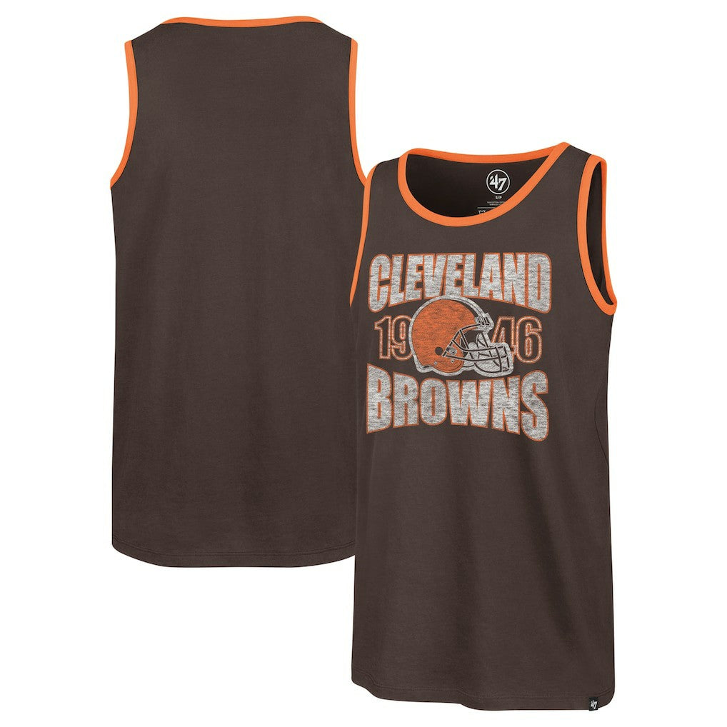 Cleveland Browns '47 Upload Franklin Tank Top Brown