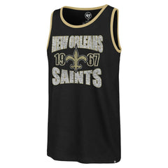 New Orleans Saints '47 Upload Franklin Tank Top Black