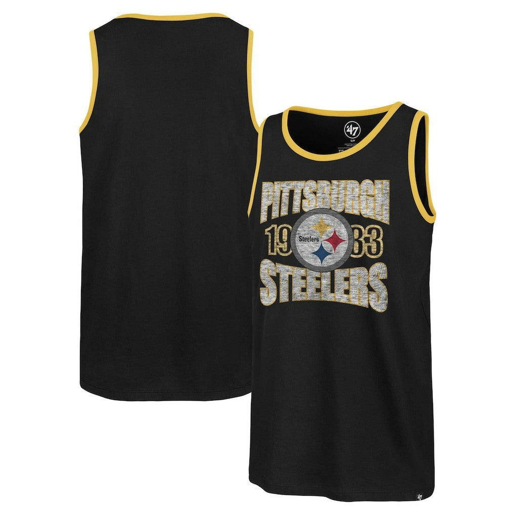 Pittsburgh Steelers '47 Upload Franklin Tank Top Black