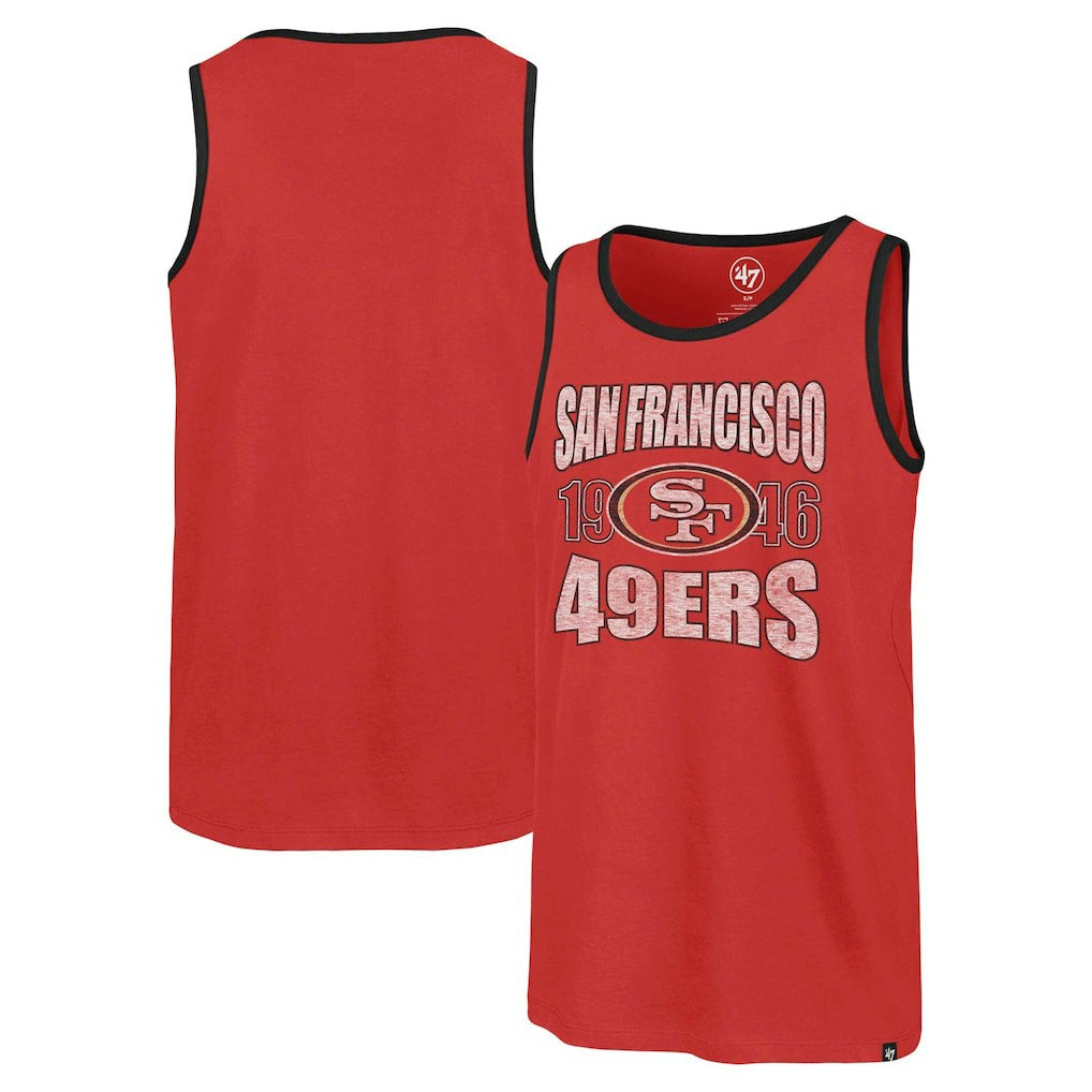 San Francisco 49ers '47 Upload Franklin Tank Top Scarlet