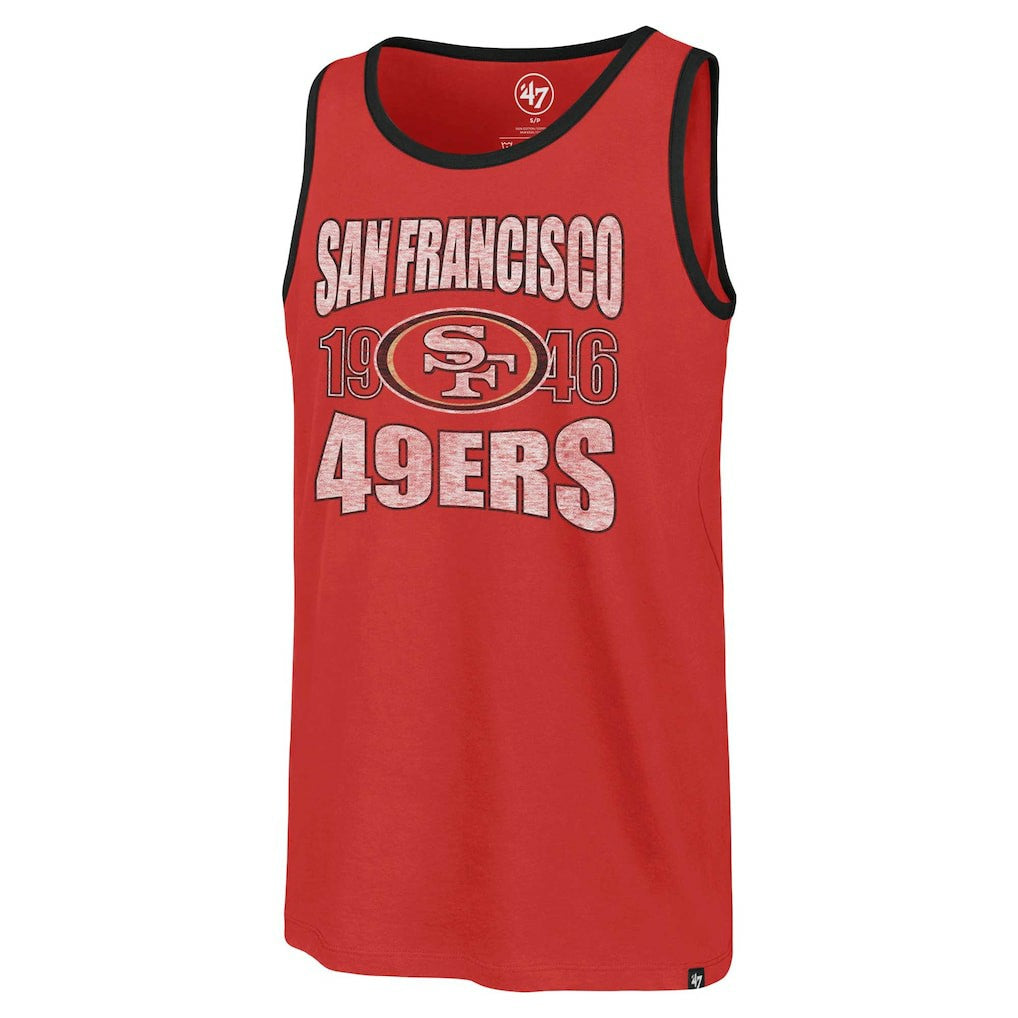 San Francisco 49ers '47 Upload Franklin Tank Top Scarlet