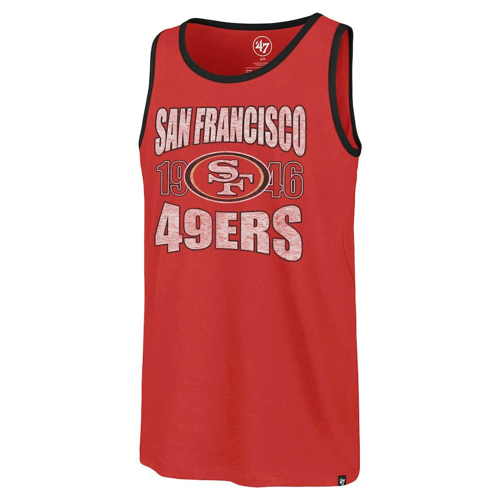 San Francisco 49ers '47 Upload Franklin Tank Top Scarlet