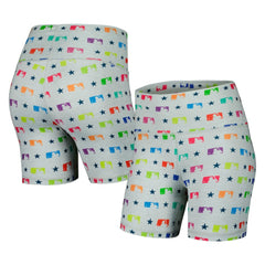 MLB Merchandise Terez Women's TLC Rainbow Shorts - Gray Shorts