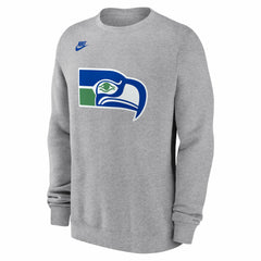 Seattle Seahawks Vintage Osprey Head Club Sweatshirt Heather Gray