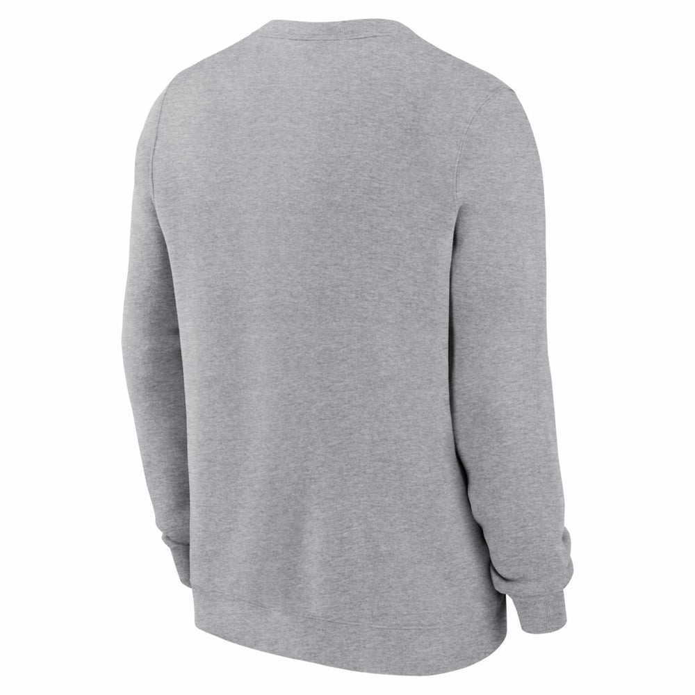 Denver Broncos D Horse Logo Club Sweatshirt Heather Gray