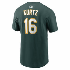Nick Kurtz Athletics Nike Name & Number T-Shirt - Green T-shirts