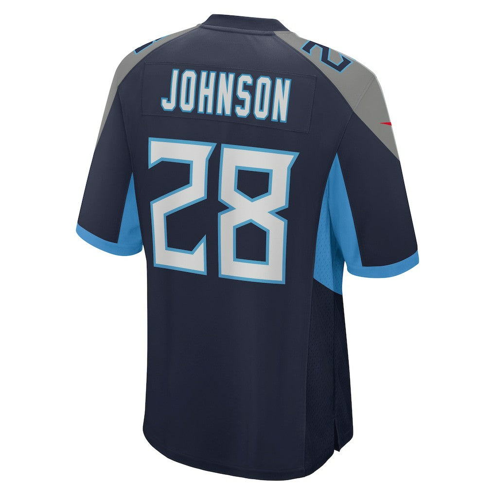 Chris Johnson Tennessee Titans Retired Player Game Jersey Navy