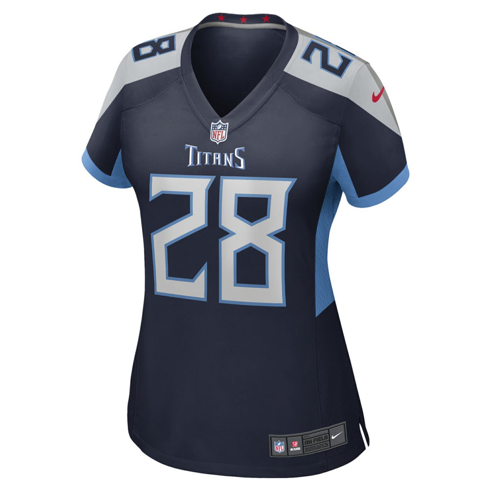 Chris Johnson Tennessee Titans Women's Retired Player Game Jersey Navy