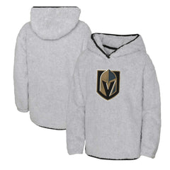 NHL Vegas Golden Knights Girls Youth Ultimate Teddy Fleece Pullover Hoodie - Heather Gray