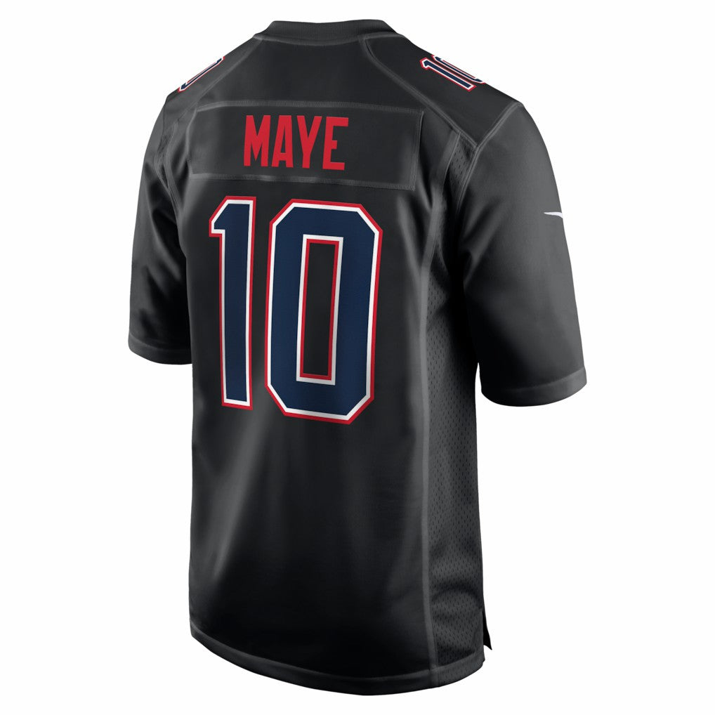NFL Drake Maye New England Patriots Fashion Game Jersey - Carbon Black
