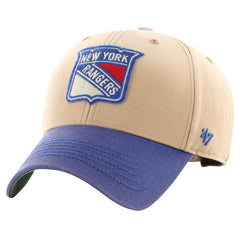 NHL New York Rangers '47 Dusted Sedgwick MVP Adjustable Hat - Khaki/Blue