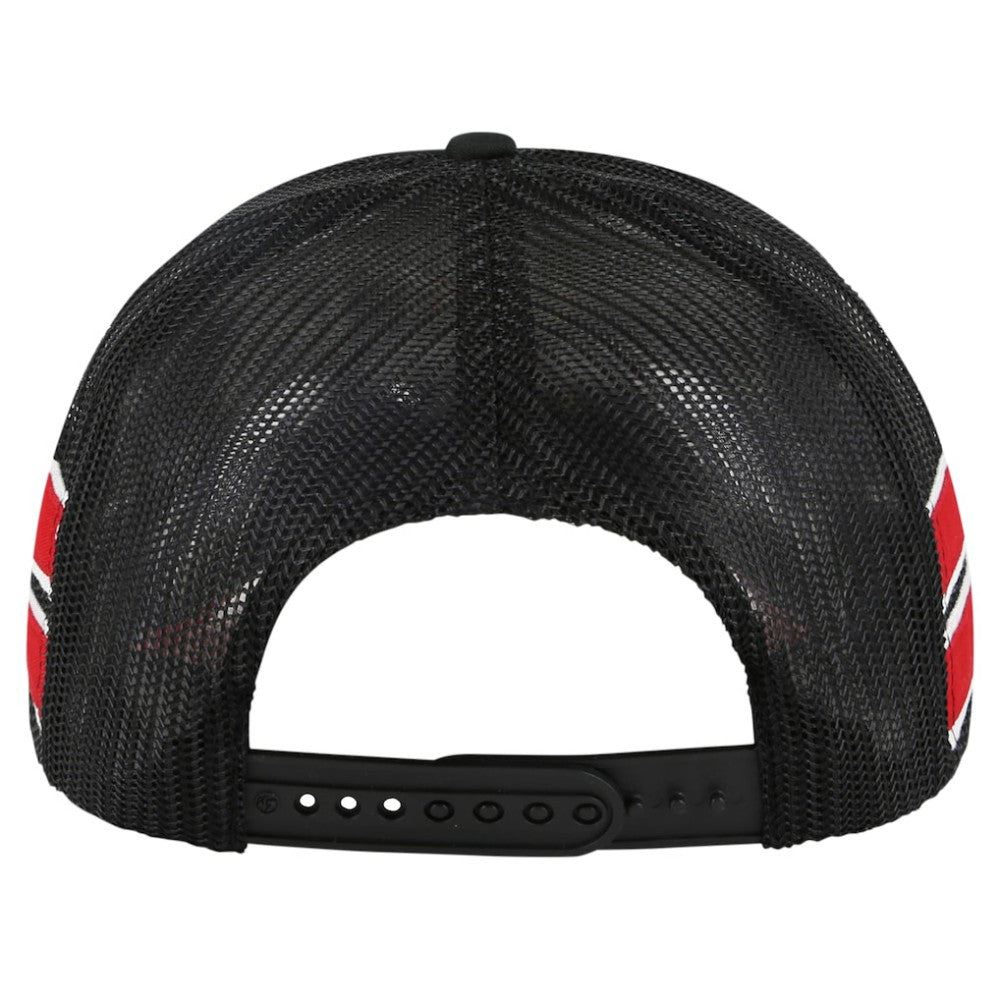 NHL Chicago Blackhawks '47 Sideband Stripes Trucker Snapback Hat - Black