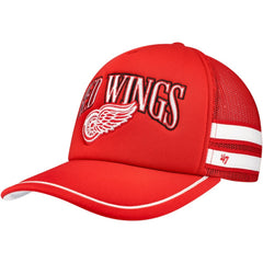 NHL Detroit Red Wings '47 Sideband Stripes Trucker Snapback Hat - Red
