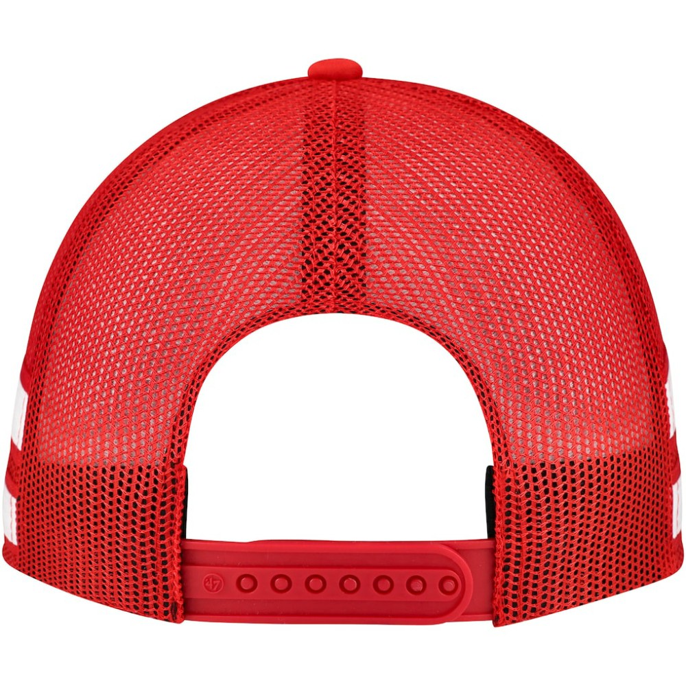 NHL Detroit Red Wings '47 Sideband Stripes Trucker Snapback Hat - Red
