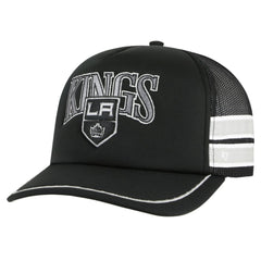 NHL Los Angeles Kings '47 Sideband Stripes Trucker Snapback Hat - Black