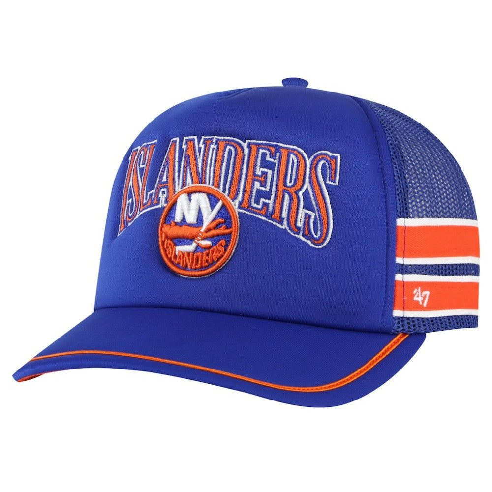 NHL New York Islanders '47 Sideband Stripes Trucker Snapback Hat - Royal