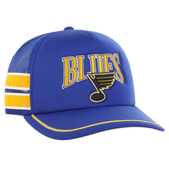 NHL St. Louis Blues '47 Sideband Stripes Trucker Snapback Hat - Blue